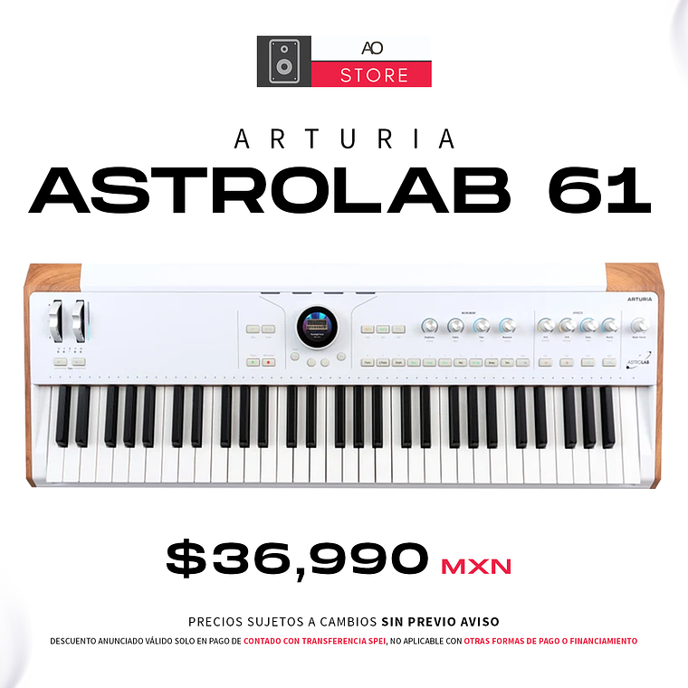 Arturia AstroLab 61 Sintetizador de 61 Teclas 1