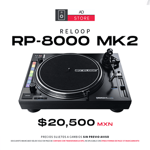 Reloop Rp 8000 Mk2 Tornamesa para DJ