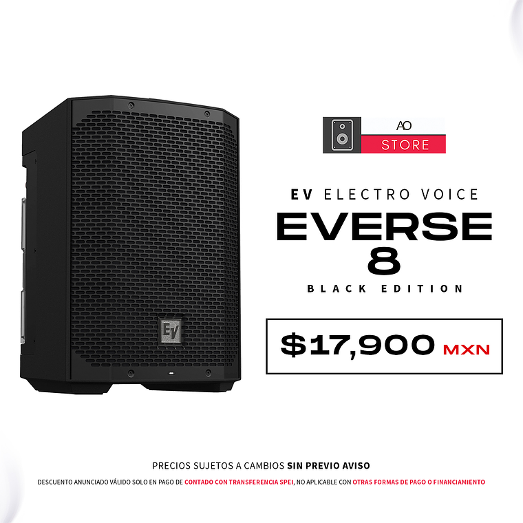 EV Electro Voice Everse 8 Black Bocina Activa con Bateria 1