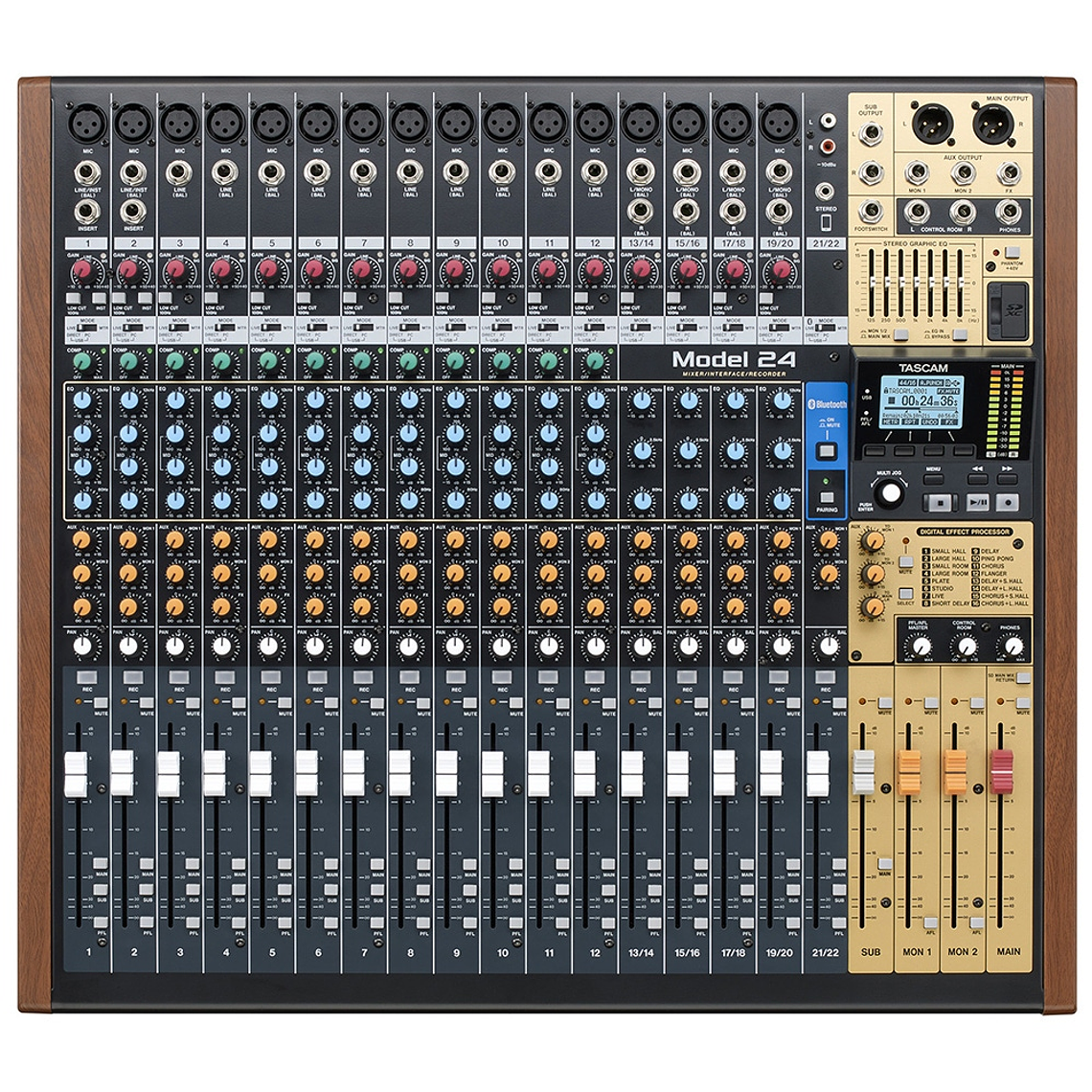 Tascam Model 24 Mezcladora Multicanal para Grabación 2