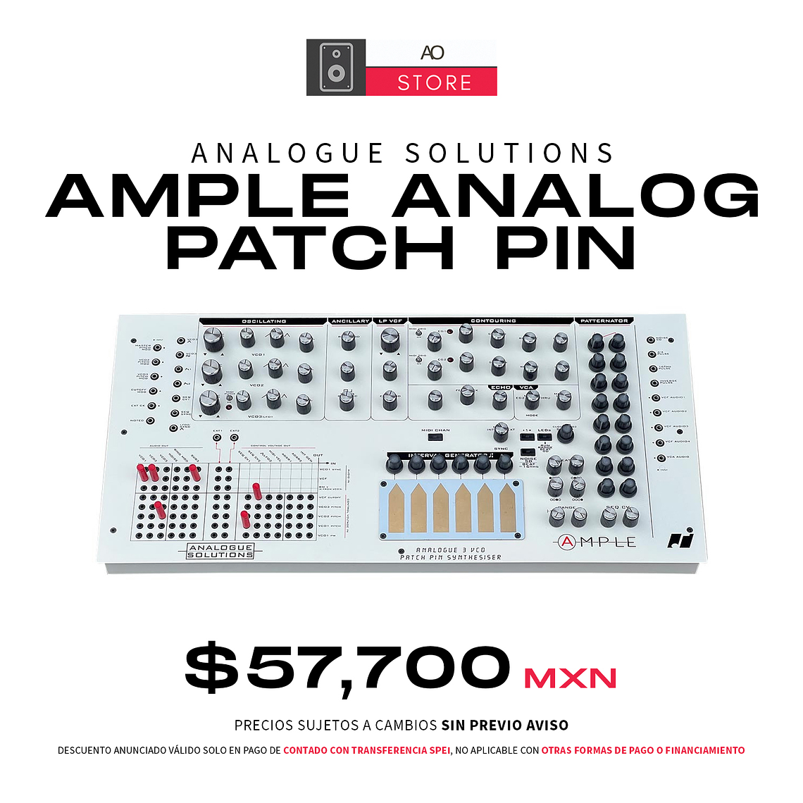Analogue Solutions Ample Analog Patch Pin Sintetizador 1