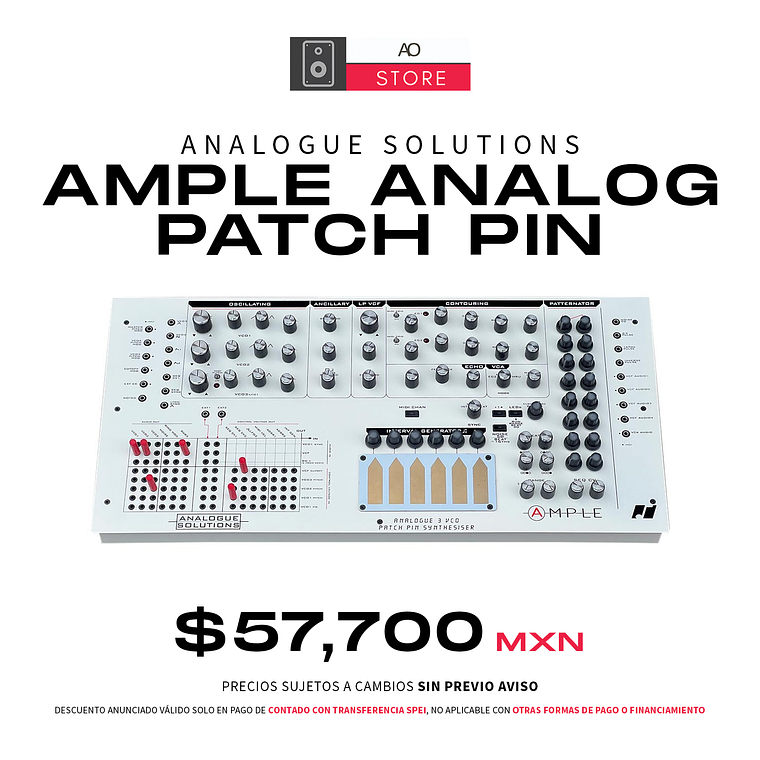 Analogue Solutions Ample Analog Patch Pin Sintetizador 1