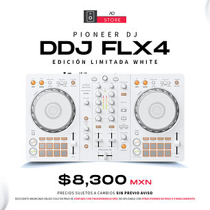 Pioneer DJ DDJ FLX4 Edición Limitada White Controlador para DJ de 2 Canales