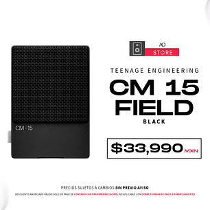 Teenage Engineering CM 15 Field Edición Black Micrófono de Condensador
