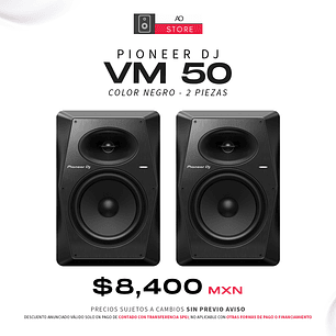 Pioneer DJ VM 50 Negro Monitores de Estudio (2 Piezas)