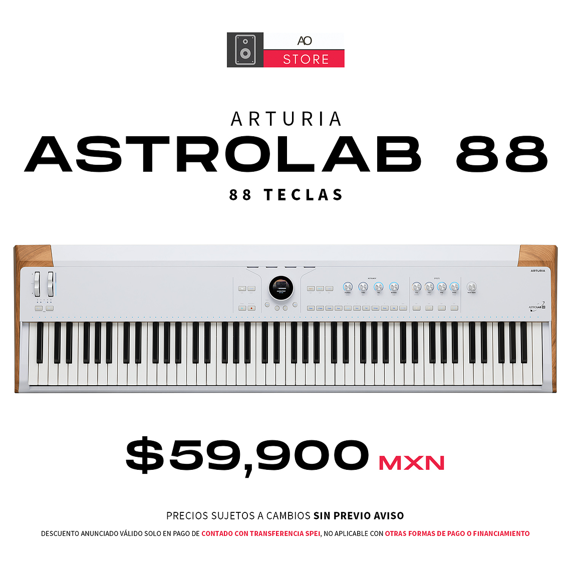 Arturia AstroLab 88 Sintetizador de 88 Teclas 1