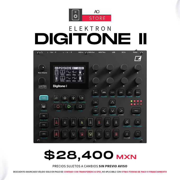 Elektron Digitone II Sintetizador + Secuenciador 1