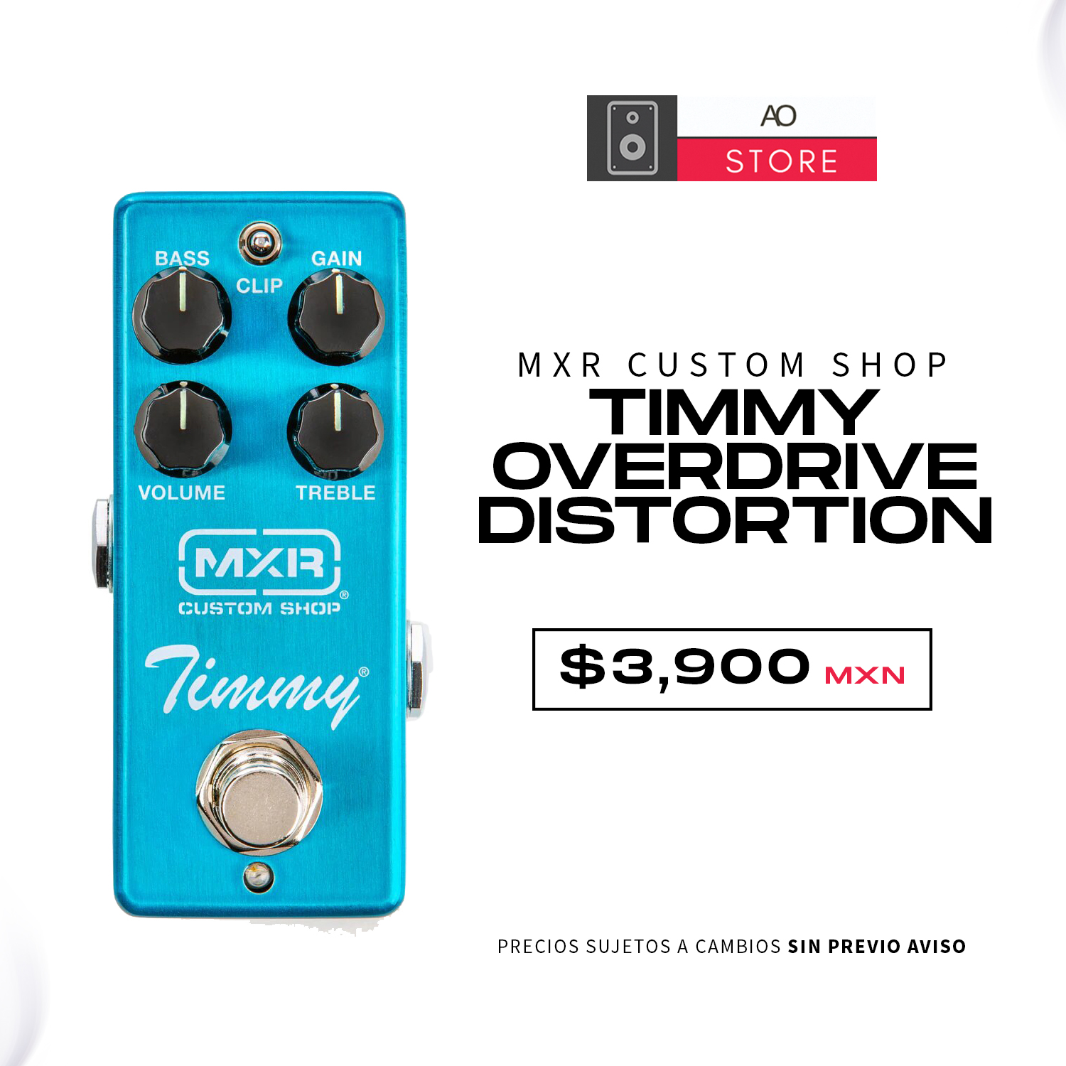 MXR Custom Shop CSP027 Timmy Pedal para Guitarra Eléctrica