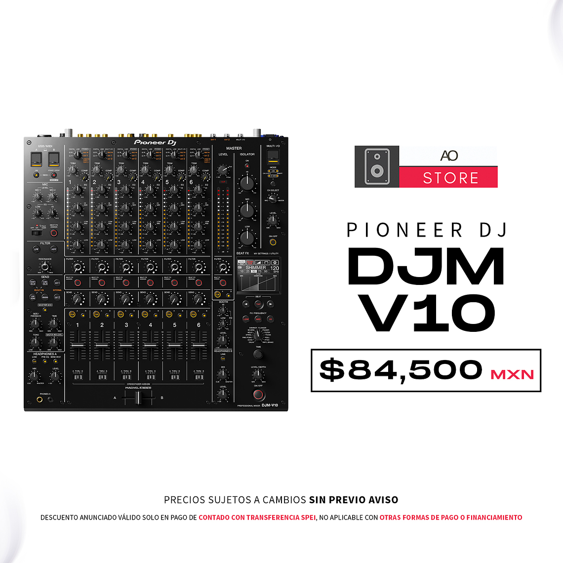 Pioneer DJ DJM V10 Mezcladora para DJ 1