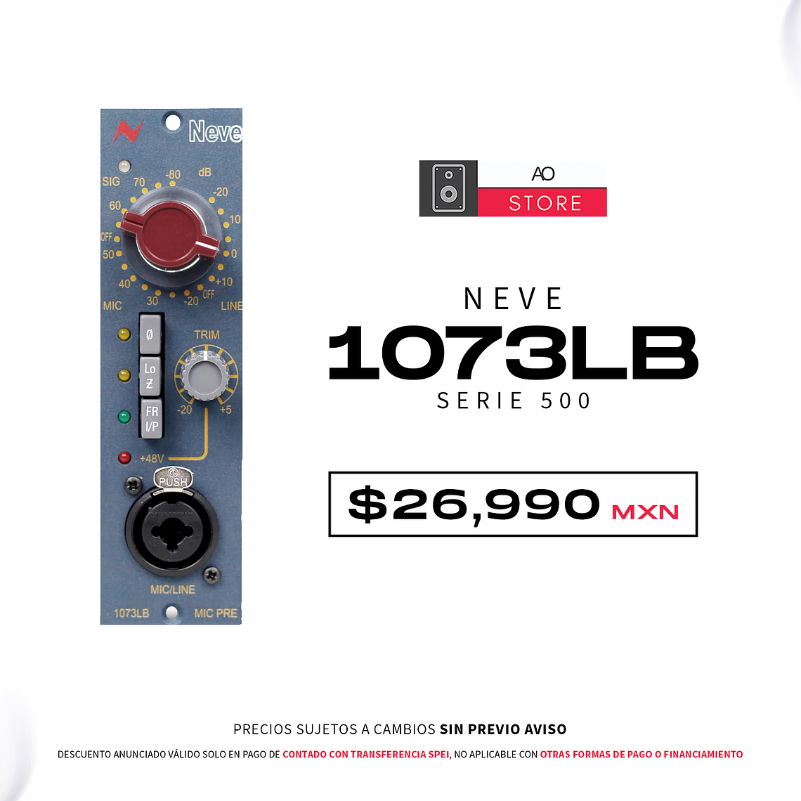 Neve 1073LB Serie 500 Preamplificador 1