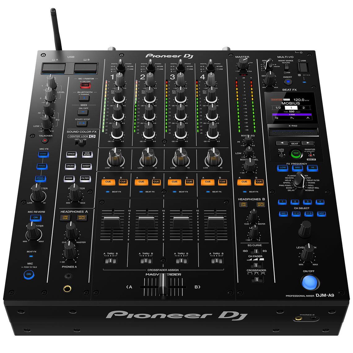 Pioneer DJ CDJ 3000X (2 Piezas) + Pioneer DJ DJM A9 Cabina Completa 6
