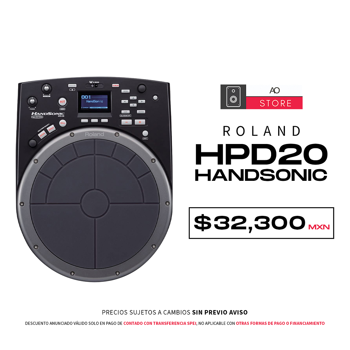 Roland Hpd20 HandSonic Bateria Electronica Percusión de Mano 1