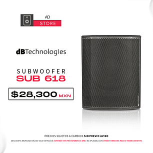dB Technologies Sub 618 Subwoofer Activo