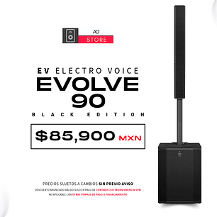 EV Electro Voice Evolve 90 Black Sistema de Audio en Torre