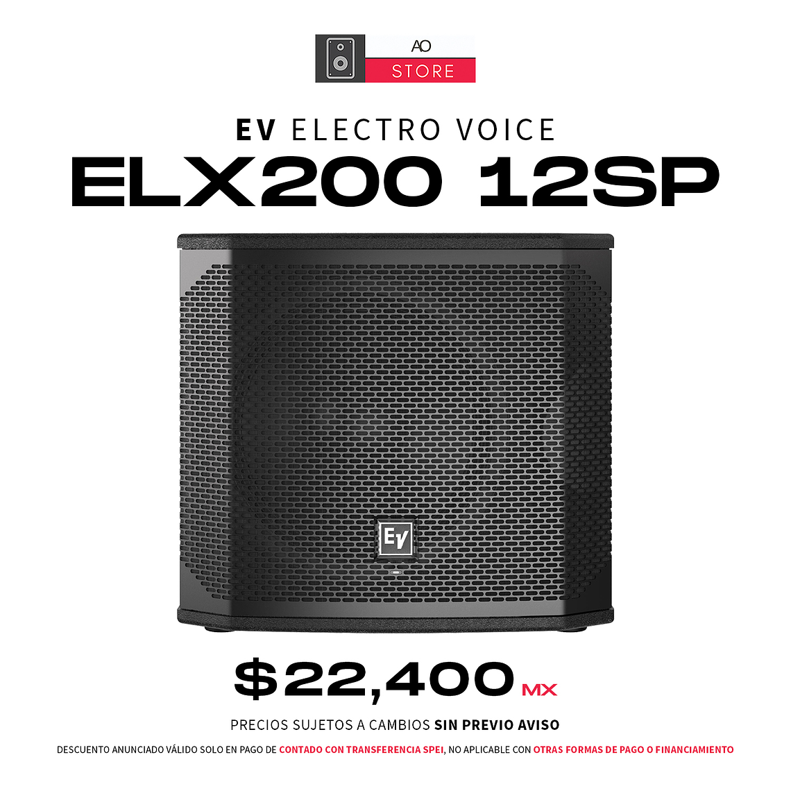EV Electro Voice ELX200 12SP Subwoorfer Activo 1