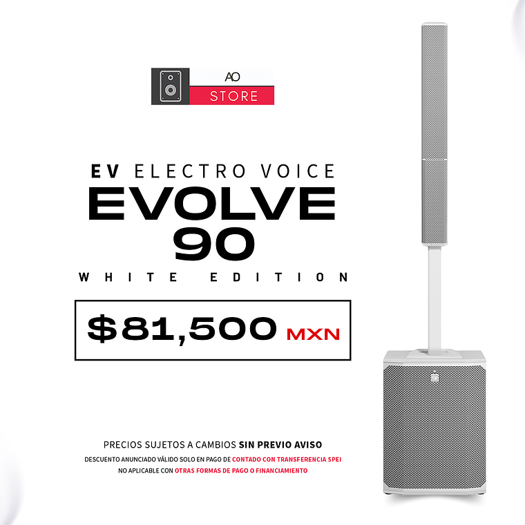 EV Electro Voice Evolve 90 White Sistema de Audio en Torre 1