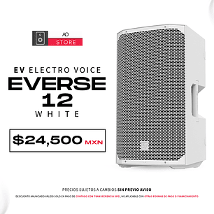 EV Electro Voice Everse 12 White Bocina Activa con Bateria