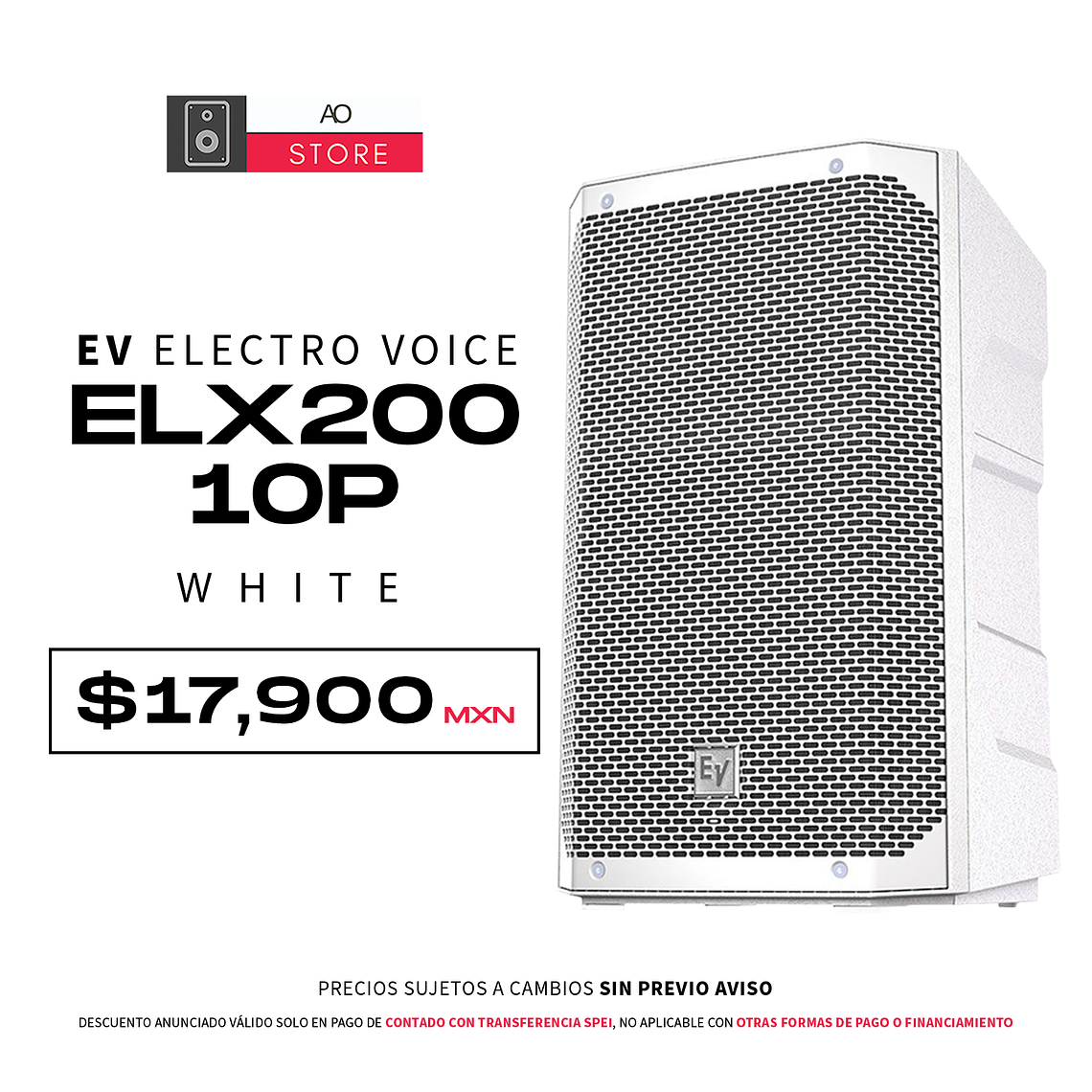 EV Electro Voice Elx200 10p White Bocina Activa 1