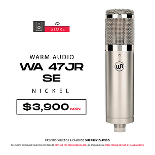 Warm Audio Wa 47jr Se Nickel Micrófono Condensador