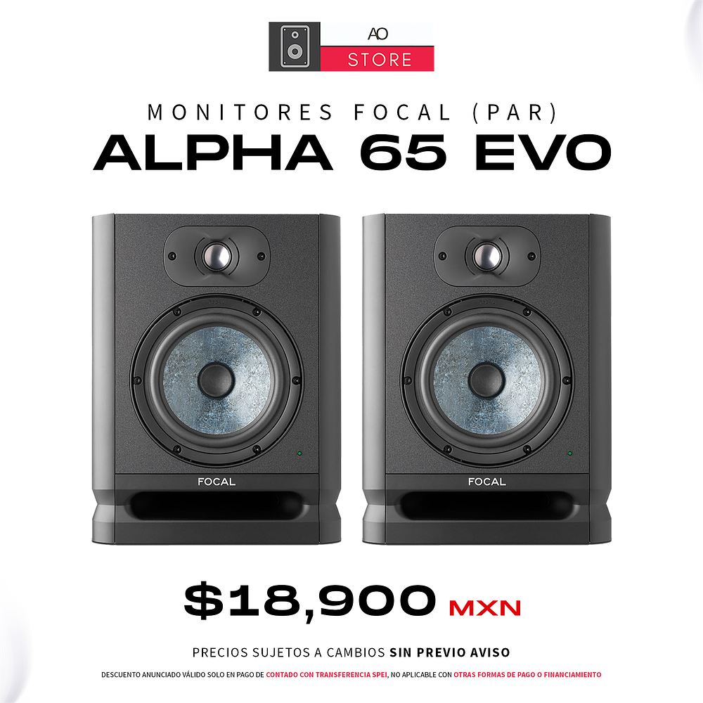 Focal Alpha 65 Evo Monitores de Estudio (2 Piezas) 1