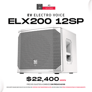 EV Electro Voice Elx200 12Sp White Subwoorfer Activo
