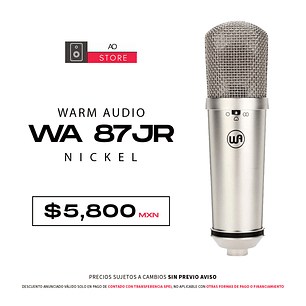 Warm Audio Wa 87 Jr Nickel Micrófono de Condensador