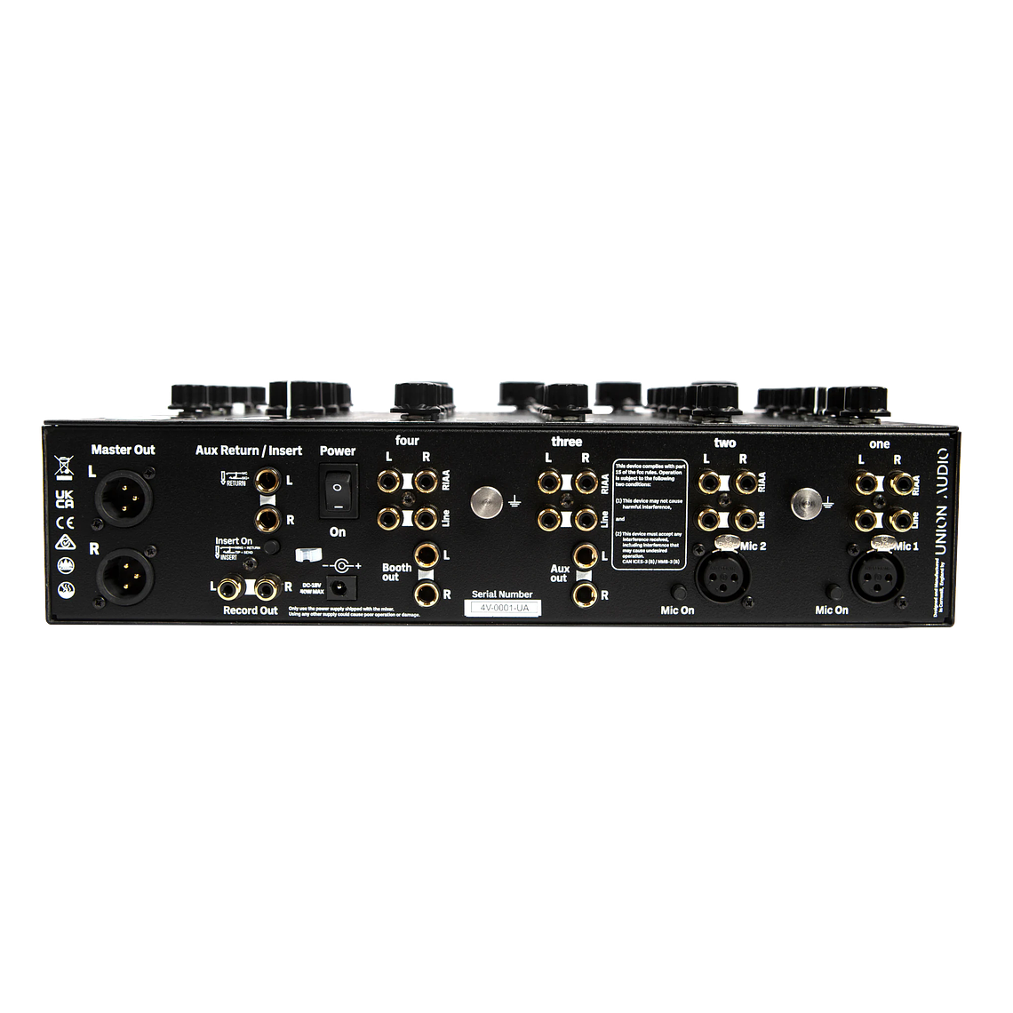 Union Audio Four.Valve Mezclador Rotativo de 4 Canales 2