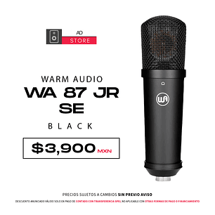 Warm Audio Wa 87 Jr Se Black Micrófono de Condensador
