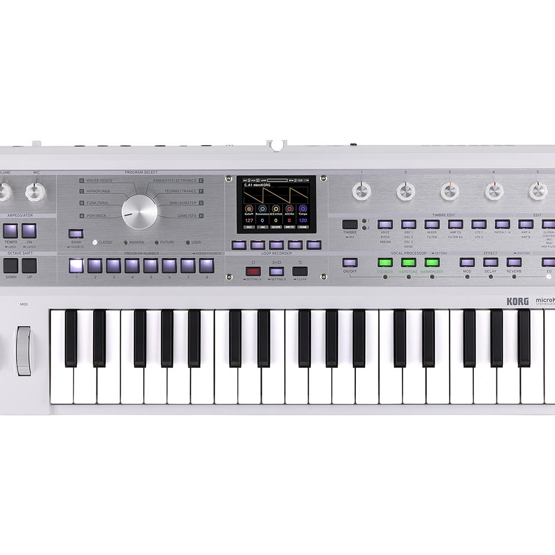 Korg microKorg2 Edición Limitada White Sintetizador con Vocoder 5