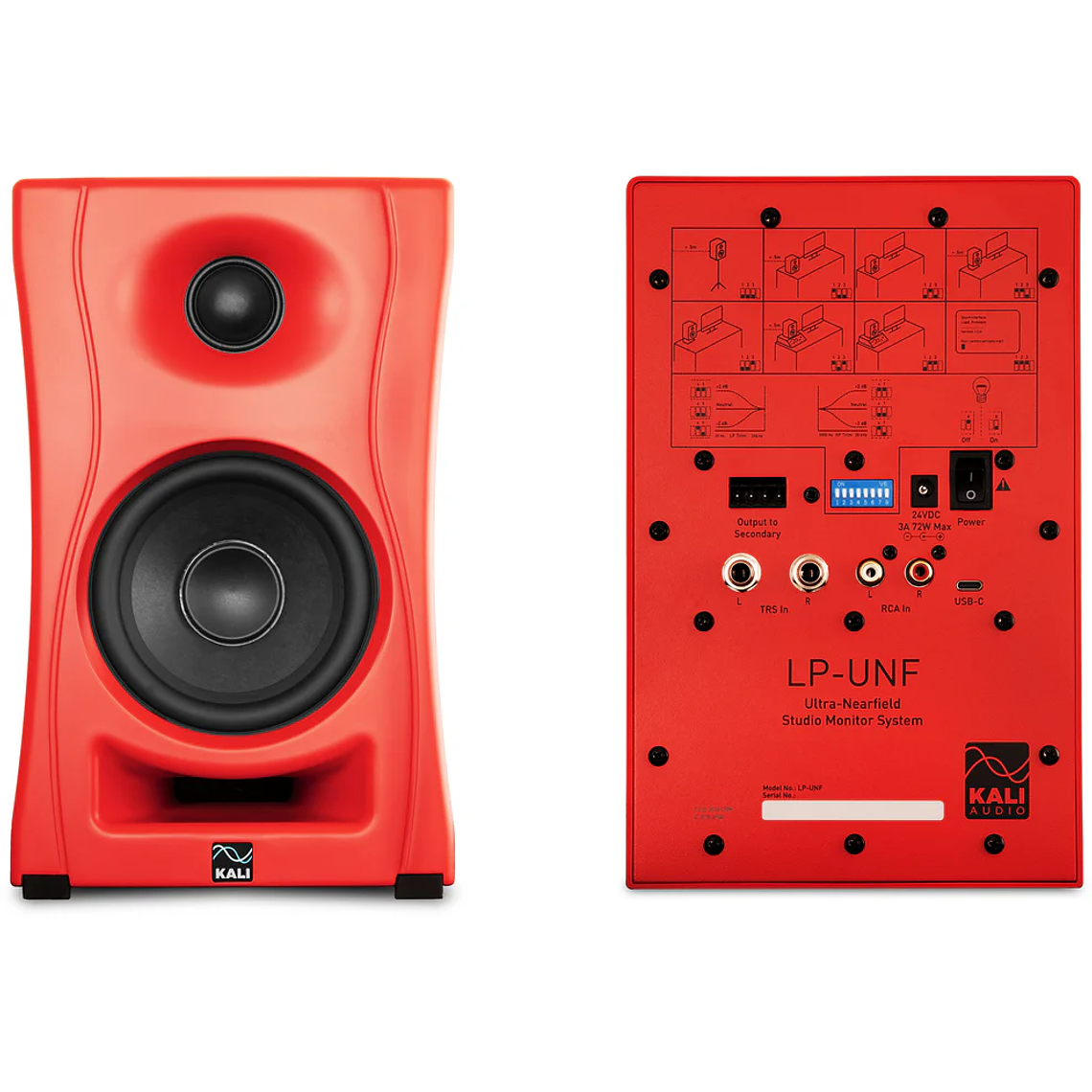 Kali Audio Lp Unf R Edición Red Monitores de Estudio (2 Piezas) 3