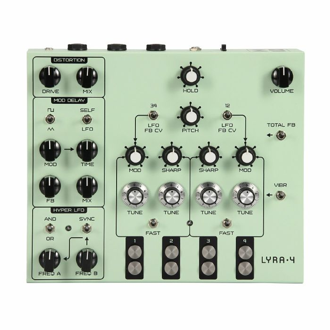 Soma Laboratory Lyra 4 Organismic Drone Verde Sintetizador 6