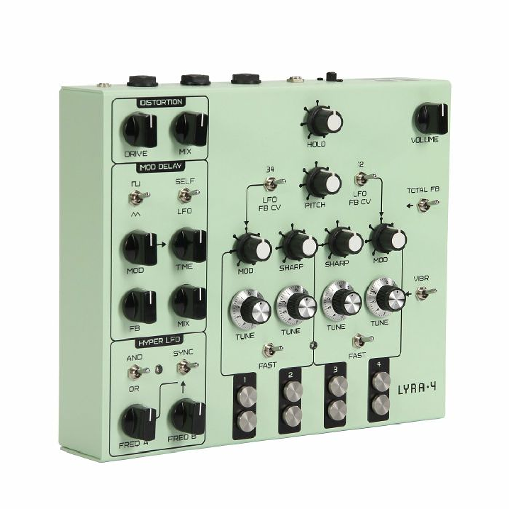 Soma Laboratory Lyra 4 Organismic Drone Verde Sintetizador 7
