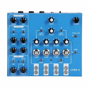 Soma Laboratory Lyra 4 Organismic Drone Azul Sintetizador