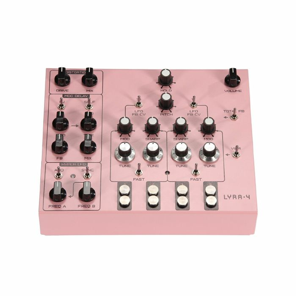 Soma Laboratory Lyra 4 Organismic Drone Rosa Sintetizador 2