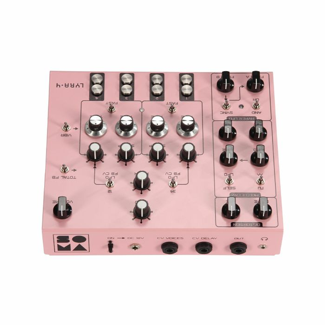 Soma Laboratory Lyra 4 Organismic Drone Rosa Sintetizador 3