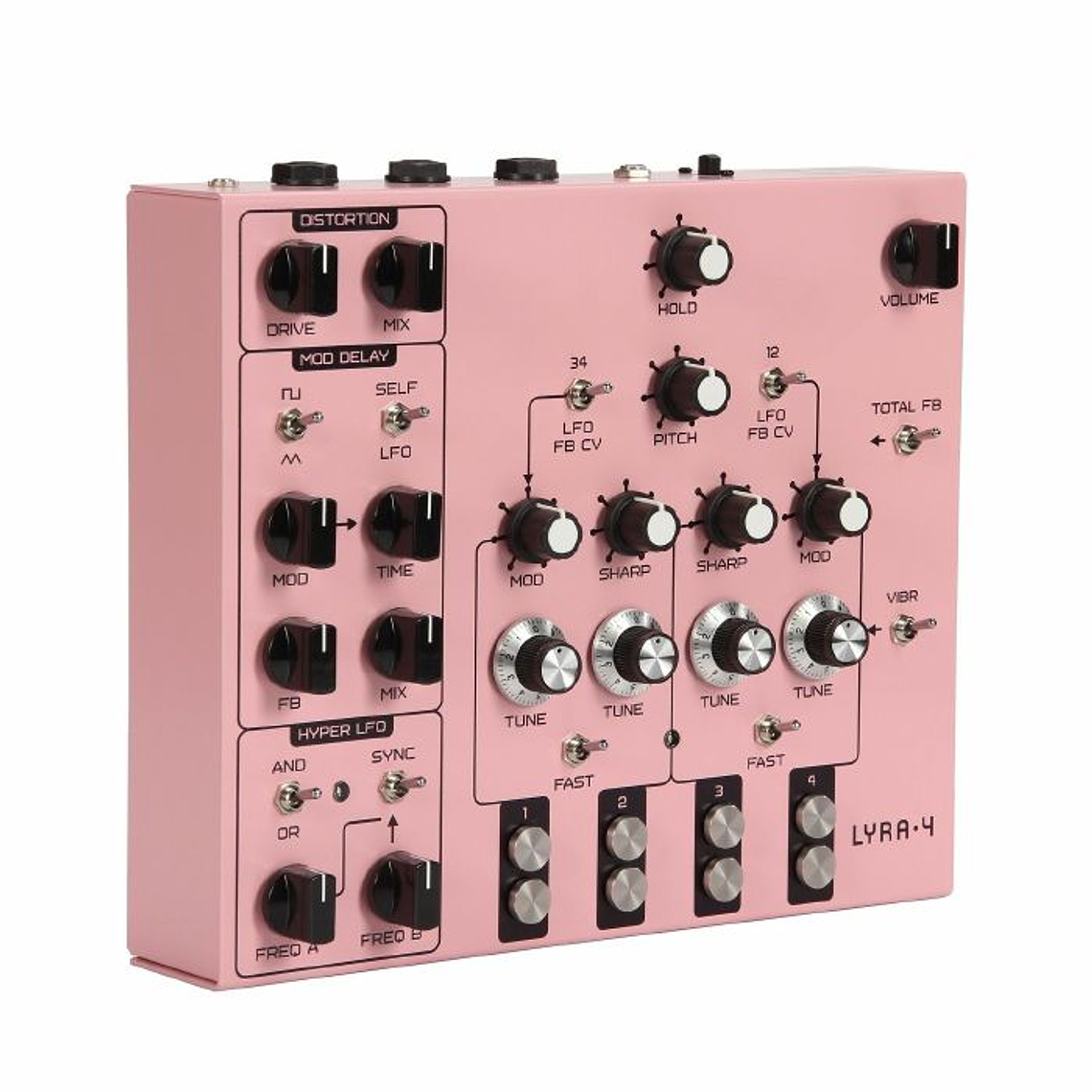 Soma Laboratory Lyra 4 Organismic Drone Rosa Sintetizador 6