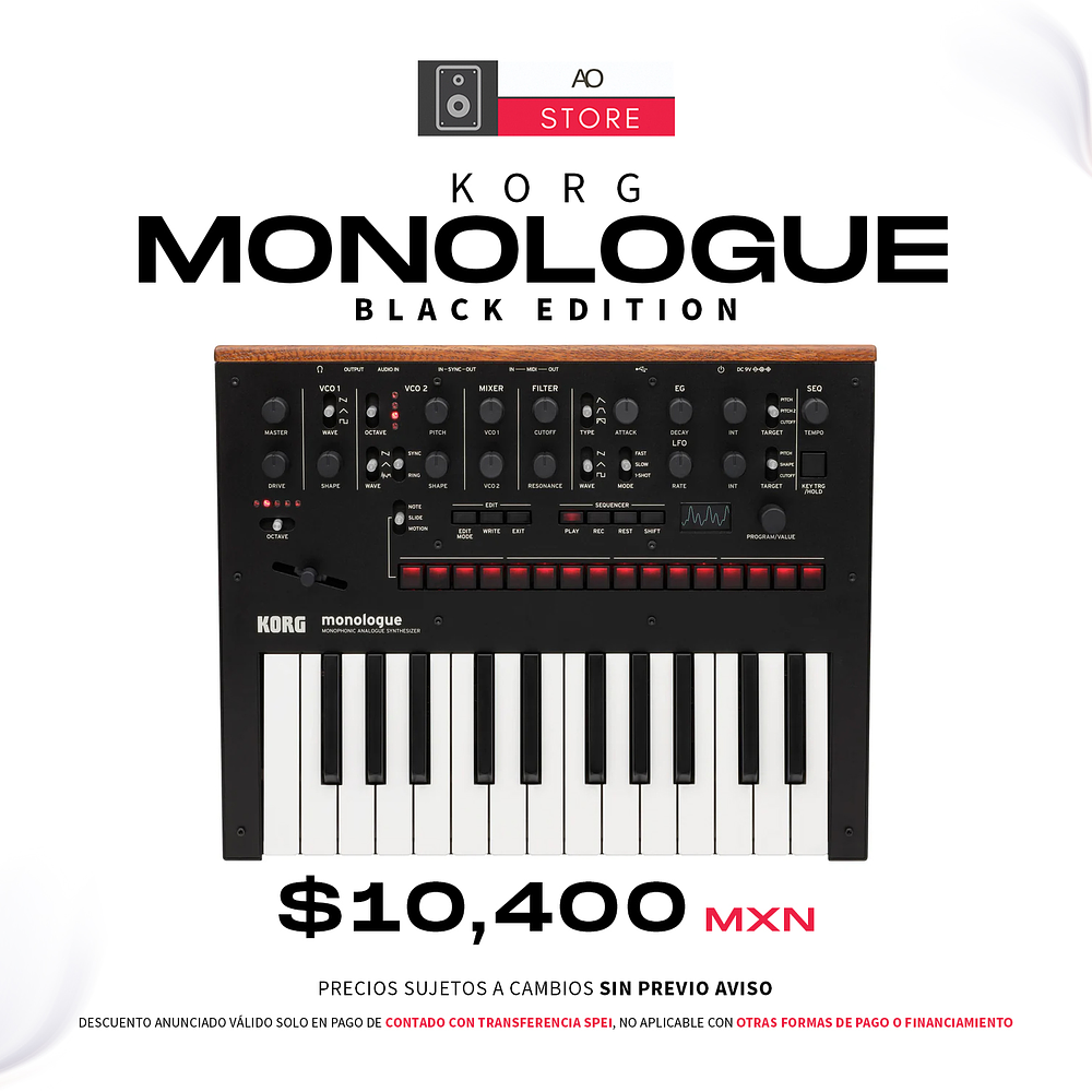 Korg Monologue Black Sintetizador Análogo 1