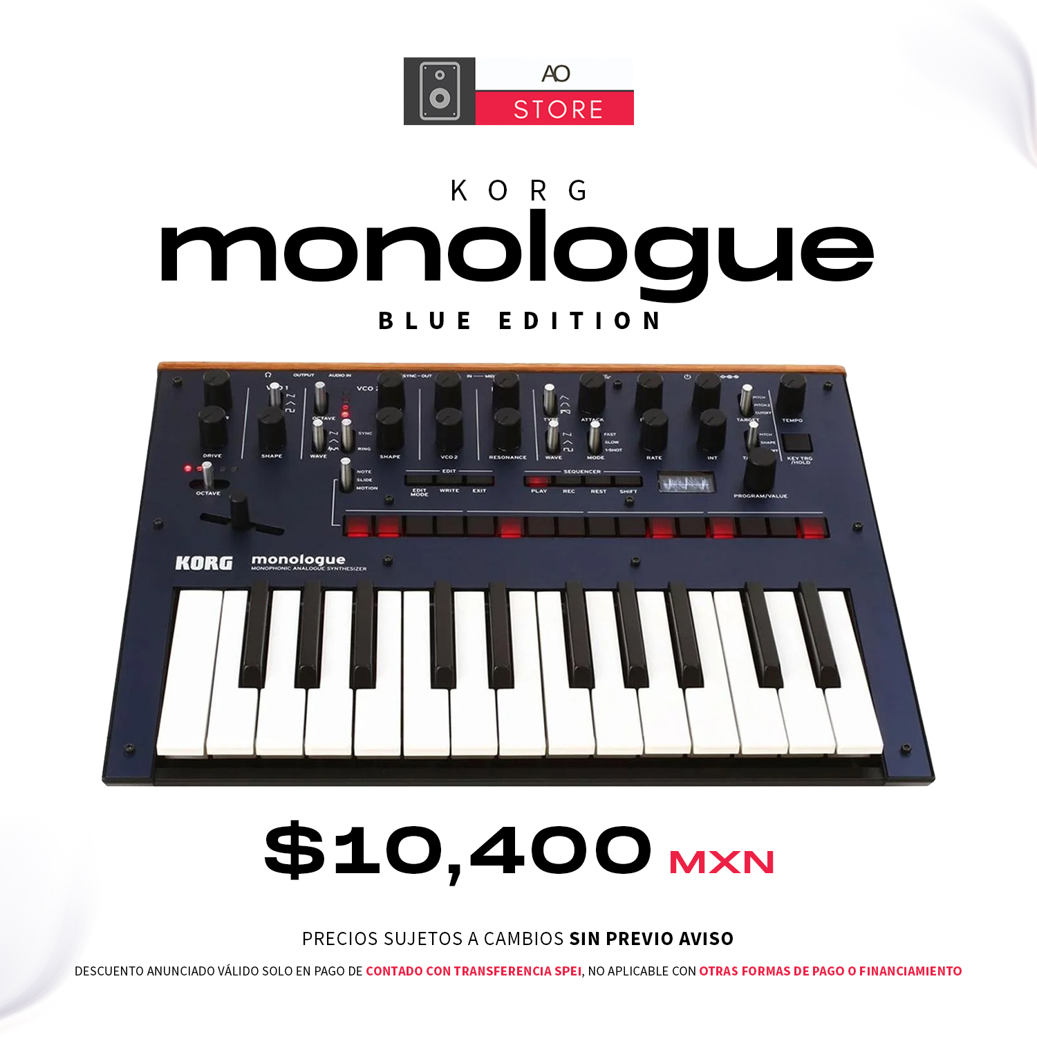 Korg Monologue Blue Sintetizador Análogo