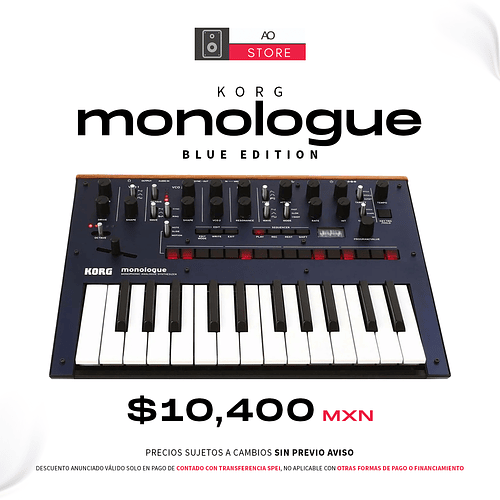 Korg Monologue Blue Sintetizador Análogo