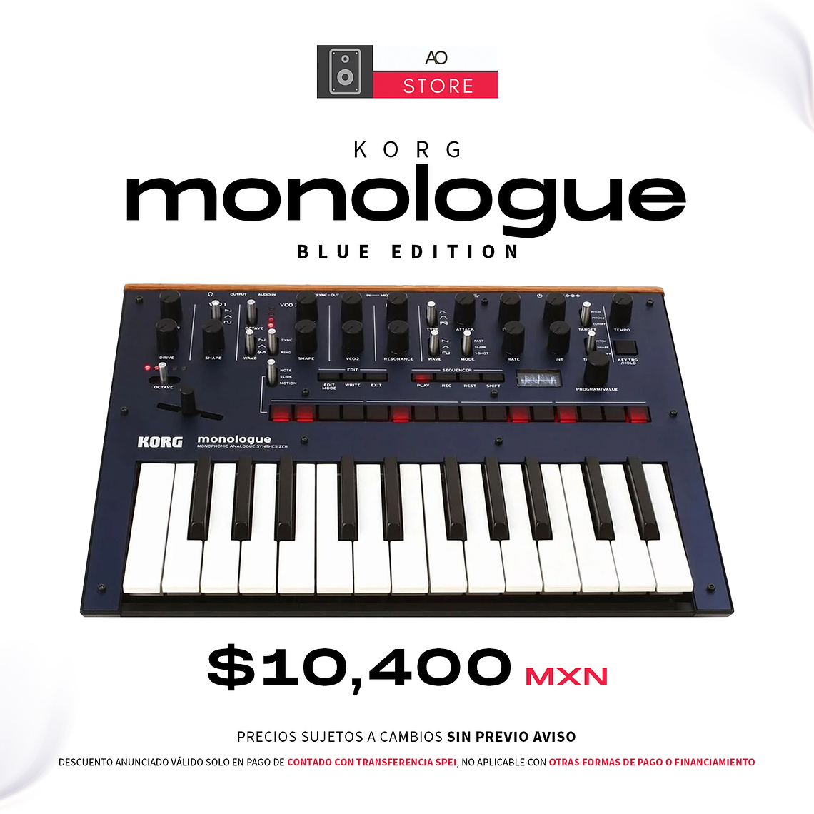 Korg Monologue Blue Sintetizador Análogo 1