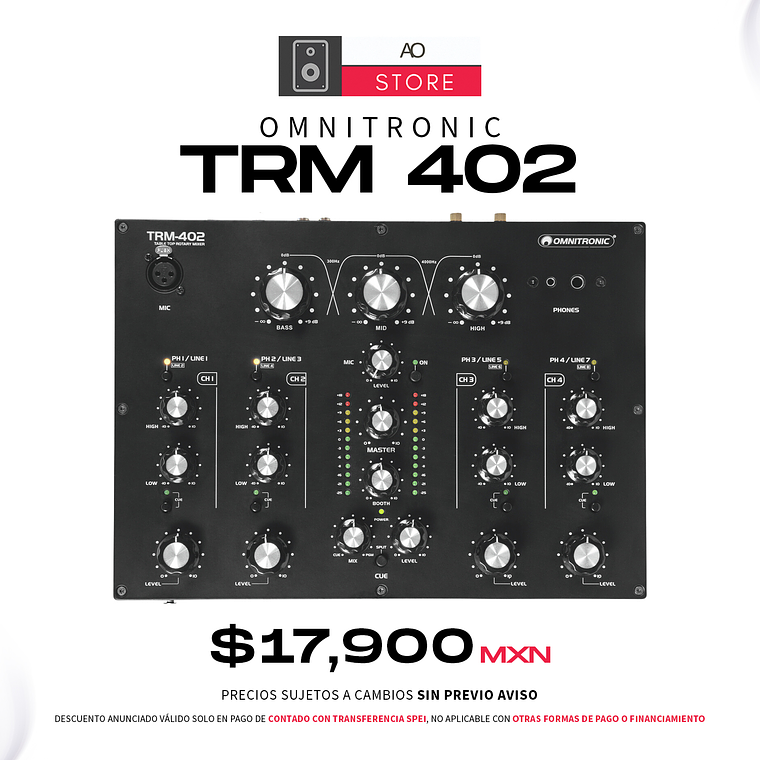 Omnitronic Trm 402 Mezclador Rotativo 1