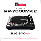 Reloop RP 7000 Mk2 Black Tornamesa para DJ 1