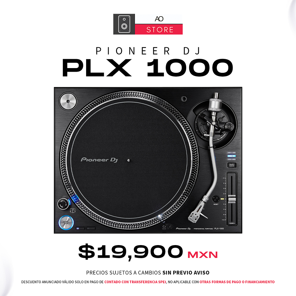 Pioneer DJ PLX 1000 Tornamesa para DJ 1