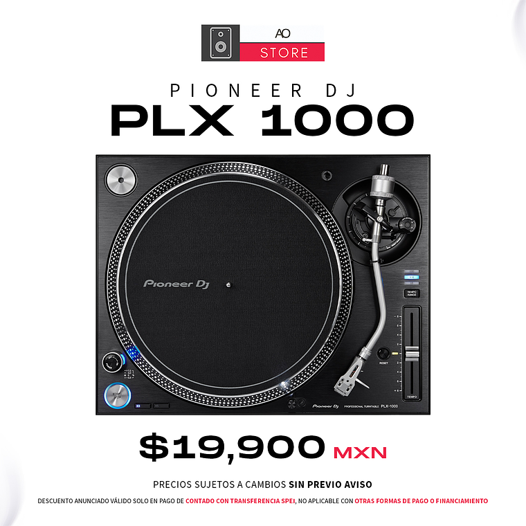 Pioneer DJ PLX 1000 Tornamesa para DJ 1