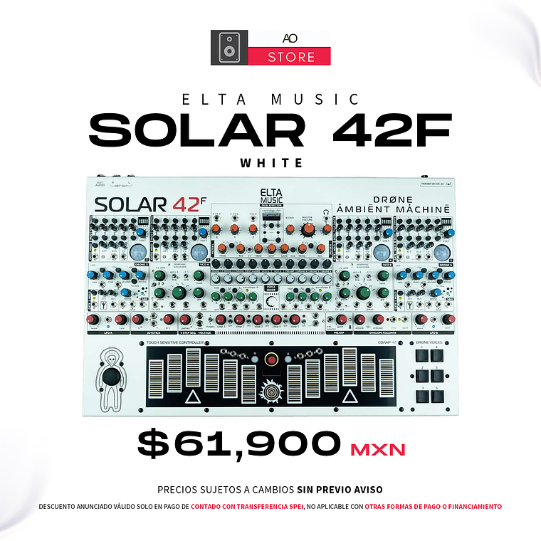 Elta Music Solar 42F Drone Ambient White Sintetizador Semi Modular 1
