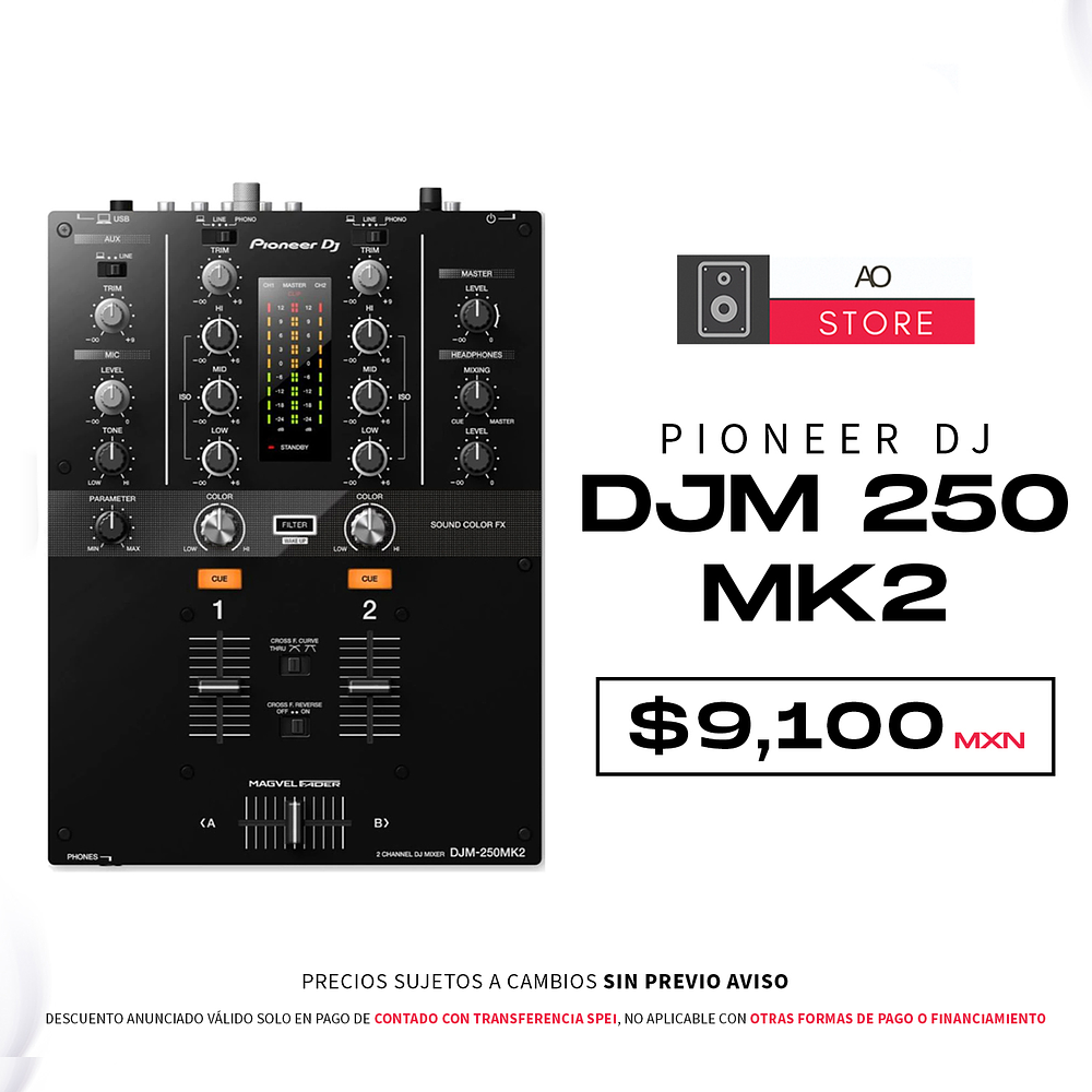 Pioneer DJ DJM 250 Mk2 Mezcladora para DJ 1