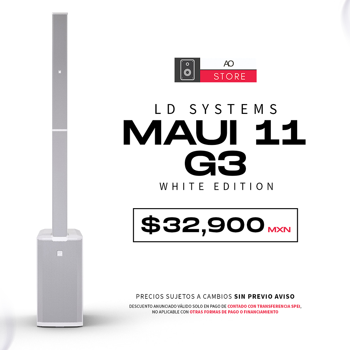 Ld Systems Maui 11 G3 White Sistema de Audio en Torre 1