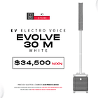 EV Electro Voice Evolve 30M White Sistema de Audio en Torre 1