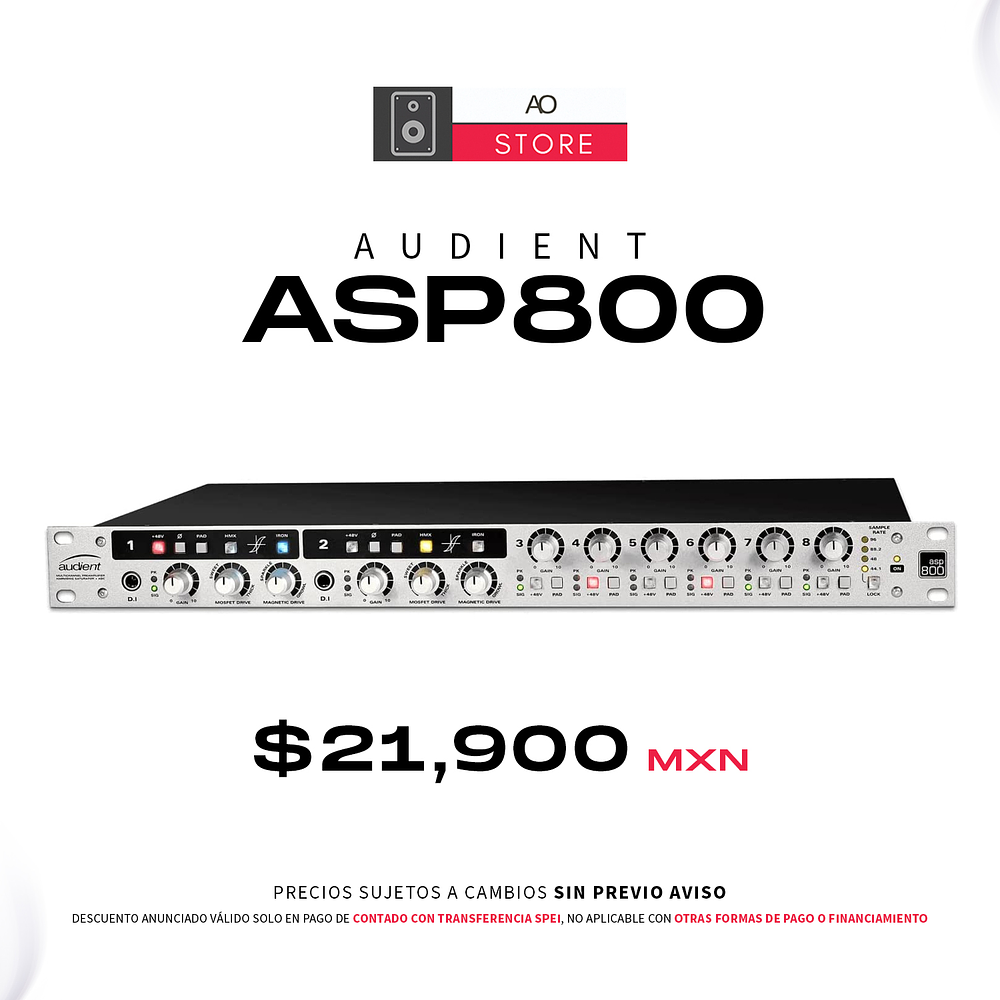 Audient ASP800 Preamplificador 1