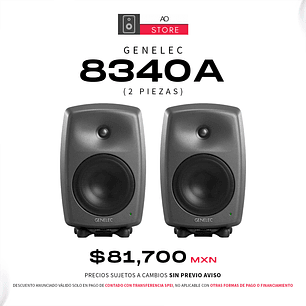Genelec 8340A Monitores de Estudio (2 Piezas)
